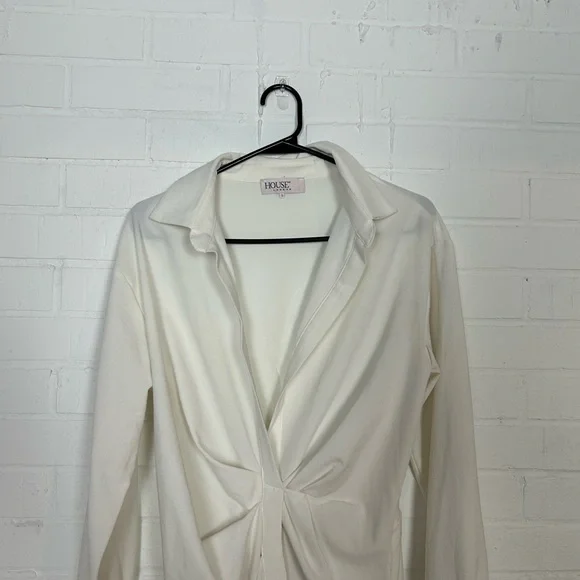 House Of CB Assata White Shirt Dress - Picture 6 of 12